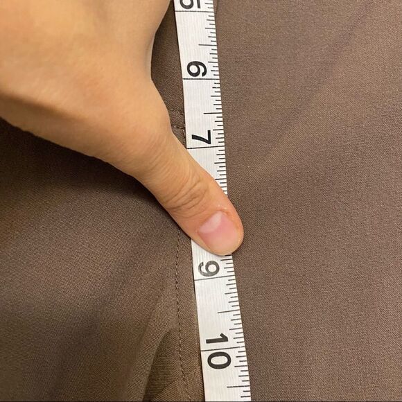 Chicos tan brown khaki chino Utility style pants with zippers -size 1/M/8 - Picture 6 of 11